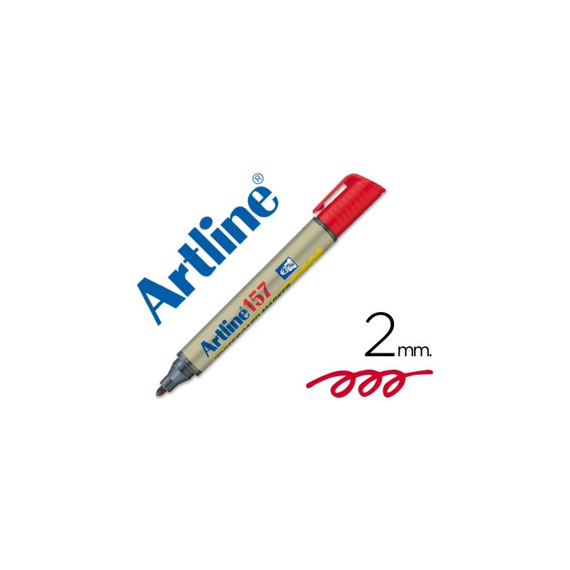 ROTULADOR ARTLINE PIZARRA EK-157 ROJO -PUNTA REDONDA 2 MM