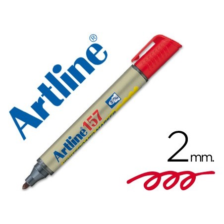 ROTULADOR ARTLINE PIZARRA EK-157 ROJO -PUNTA REDONDA 2 MM