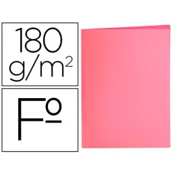 SUBCARPETA LIDERPAPEL FOLIO ROSA PASTEL 180G/M2 (PACK INDIVISIBLE 50 UDS)