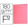 SUBCARPETA LIDERPAPEL FOLIO ROSA PASTEL 180G/M2 (PACK INDIVISIBLE 50 UDS)