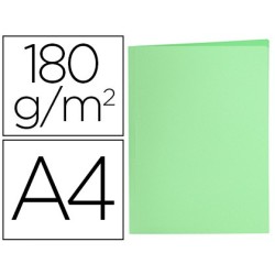 SUBCARPETA LIDERPAPEL A4 VERDE PASTEL 180G/M2 (PACK INDIVISIBLE 50 UDS)