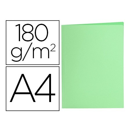 SUBCARPETA LIDERPAPEL A4 VERDE PASTEL 180G/M2 (PACK INDIVISIBLE 50 UDS)