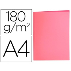 SUBCARPETA LIDERPAPEL A4 ROSA PASTEL 180G/M2 (PACK INDIVISIBLE 50 UDS)