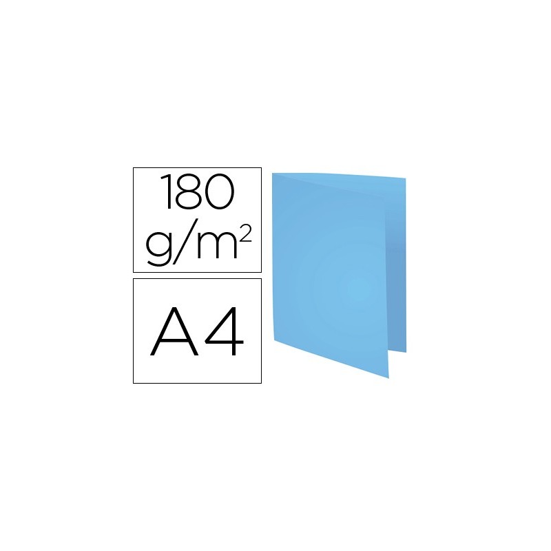 SUBCARPETA CARTULINA RECICLADA EXACOMPTA DIN A4 AZUL 170 GR (PACK INDIVISIBLE 100 UDS)