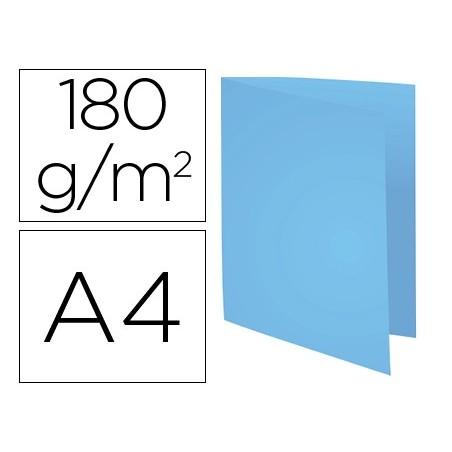 SUBCARPETA CARTULINA RECICLADA EXACOMPTA DIN A4 AZUL 170 GR (PACK INDIVISIBLE 100 UDS)