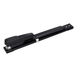 GRAPADORA Q-CONNECT KF02292 METALICA BRAZO LARGO CAPACIDAD 20 HOJAS USA GRAPAS 24/6 Y 26/6 COLOR NEGRO