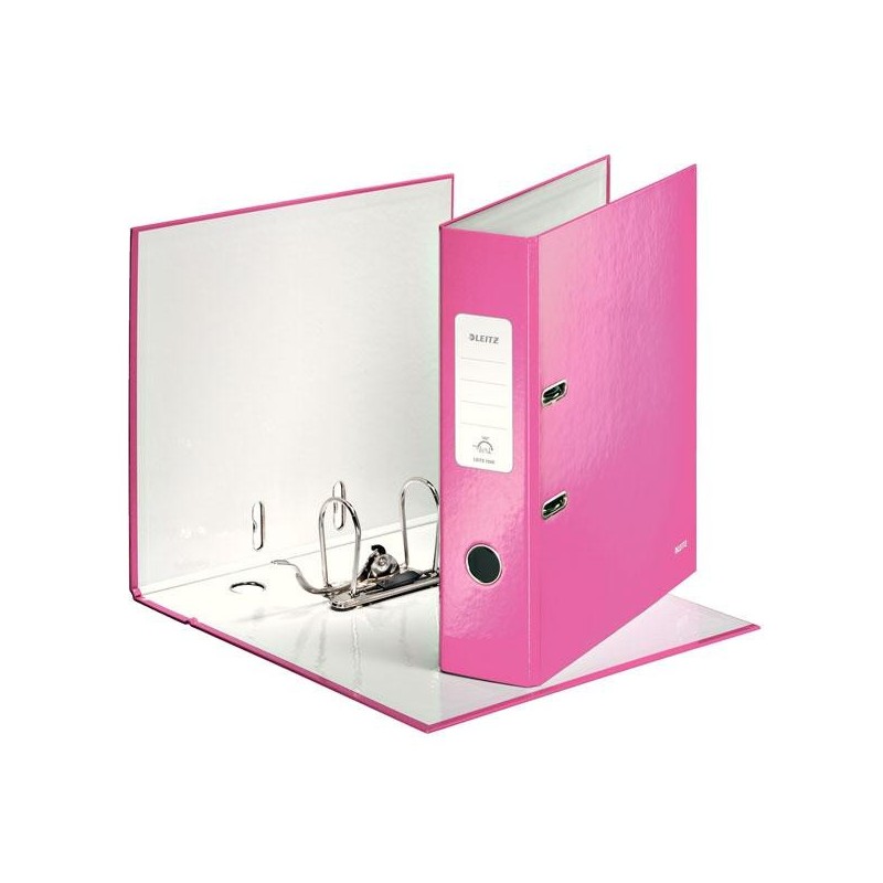 Archivador de palanca Leitz WOW - Con rado - A4 - Lomo 80 mm - Color fucsia Archivador de palanca Leitz WOW - Con rado - A4 - Lomo 80 mm - Color fucsia