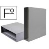 CAJA ARCHIVADOR LIDERPAPEL DE PALANCA CARTON FOLIO DOCUMENTA LOMO 82MM COLOR GRIS