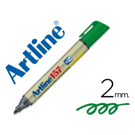ROTULADOR ARTLINE PIZARRA EK-157 VERDE -PUNTA REDONDA 2 MM
