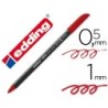 ROTULADOR EDDING PUNTA FIBRA 1200 ROJO INGLES N.28 -PUNTA REDONDA 0.5 MM