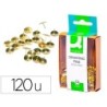 CHINCHETAS Q-CONNECT DORADAS CAJA DE 120 UNIDADES