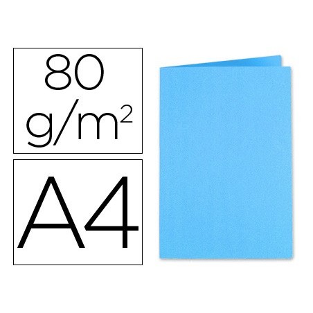 SUBCARPETA CARTULINA EXACOMPTA DIN A4 TURQUESA 80 GR (PACK INDIVISIBLE 100 UDS)