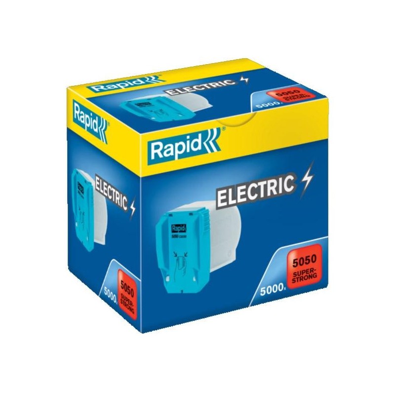 Grapas Rapid Casette 5050E - Galvanizadas - 50 hojas - Caja 5000 grapas