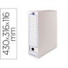 CAJA ARCHIVO DEFINITIVO LIDERPAPEL 106 -PARA LISTADOS DE ORDENADOR 430X316X116 MM 325 G/M2