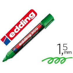 ROTULADOR EDDING MARCADOR PERMANENTE 300 VERDE PUNTA REDONDA 1,5-3 MM