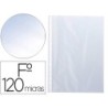 FUNDA MULTITALADROS Q-CONNECT FOLIO 120 MC CRISTAL BOLSA DE 10 UNIDADES