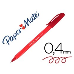 BOLIGRAFO PAPER MATE INKJOY 100 PUNTA MEDIA TRAZO 1MM ROJO