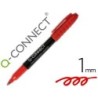 ROTULADOR Q-CONNECT PARA CD/DVD PUNTA FIBRA PERMANENTE ROJO PUNTA REDONDA 1,0 MM