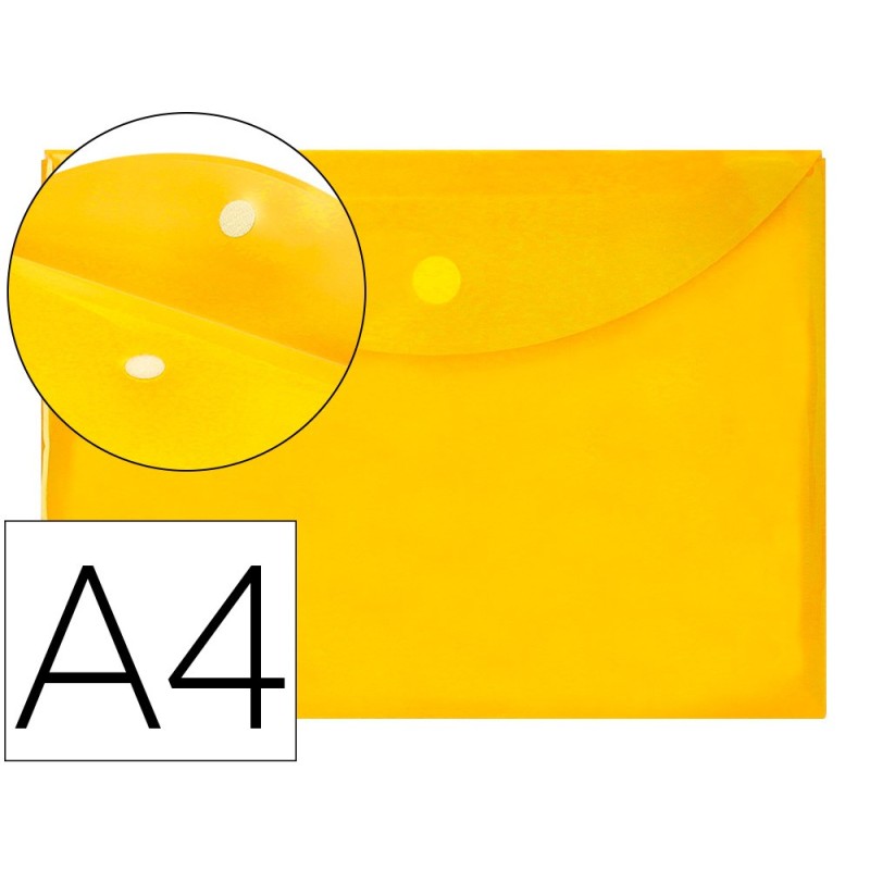 CARPETA LIDERPAPEL DOSSIER A4 CIERRE DE VELCRO AMARILLA