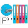 ARCHIVADOR DE PALANCA LIDERPAPEL FOLIO DOCUMENTA FORRADO PVC CON RADO LOMO 52MM COLOR SURTIDO TRENDING (PACK INDIVISIBLE 6 UDS)