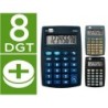 CALCULADORA LIDERPAPEL BOLSILLO XF04 8 DIGITOS PILAS 99X64X9 MM EXPOSITOR DE 16 UNIDADES COLORES SURTIDOS