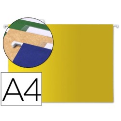 CARPETA COLGANTE LIDERPAPEL A4 AMARILLA (PACK INDIVISIBLE 10 UDS)