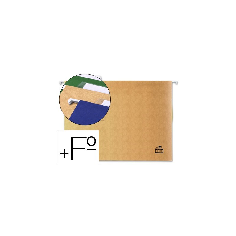 CARPETA COLGANTE LIDERPAPEL FOLIO PROLONGADO KRAFT (PACK INDIVISIBLE  10 UDS) (PACK INDIVISIBLE 10 UDS)