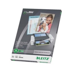Caja 100 bolsas de plastificar Leitz
