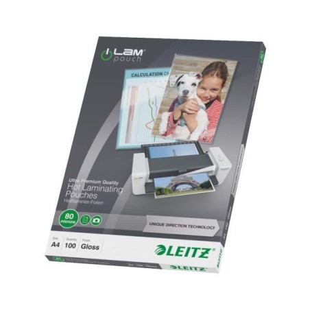 Caja 100 bolsas de plastificar Leitz