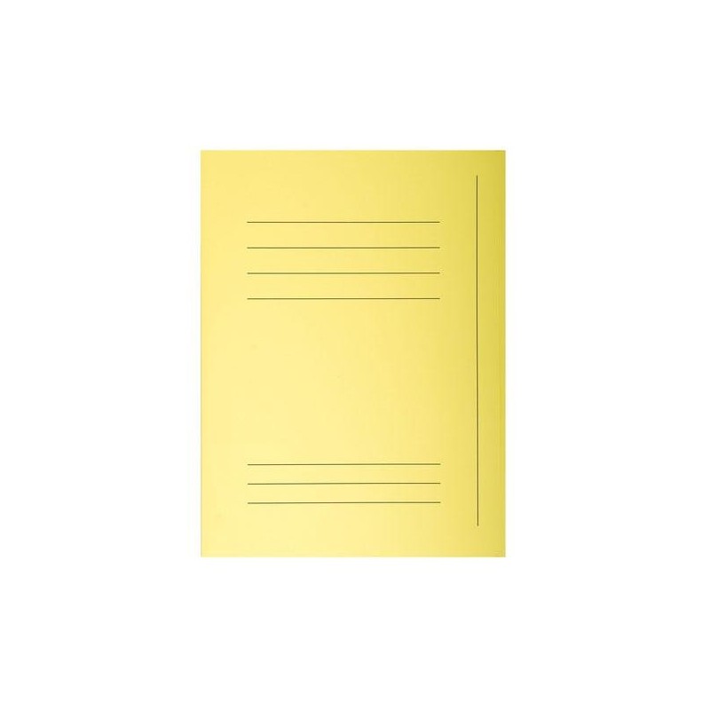 Subcarpeta con 3 solapas Exacompta - 240 x 320 mm - 210 g - Color amarillo canario (PACK INDIVISIBLE DE 50 UNIDADES)