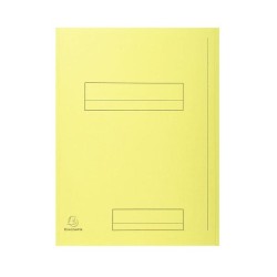 Subcarpeta con 2 solapas Exacompta - 240 x 320 mm - 210 g - Color amarillo canario (PACK INDIVISIBLE DE 50 UNIDADES)