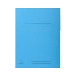 Subcarpeta con 2 solapas Exacompta - 240 x 320 mm - 210 g - Color azul claro (PACK INDIVISIBLE DE 50 UNIDADES)