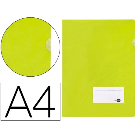 CARPETA LIDERPAPEL DOSSIER A4 U ERO AMARILLO FLUOR OPACO (PACK INDIVISIBLE 10 UDS)