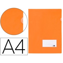 CARPETA LIDERPAPEL DOSSIER A4 U ERO NARANJA FLUOR OPACO (PACK INDIVISIBLE 10 UDS)