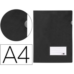 CARPETA LIDERPAPEL DOSSIER A4 U ERO NEGRO OPACO (PACK INDIVISIBLE 10 UDS)
