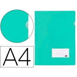 CARPETA LIDERPAPEL DOSSIER A4 U ERO VERDE MANZANA OPACO (PACK INDIVISIBLE 10 UDS)