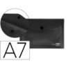 CARPETA LIDERPAPEL DOSSIER BROCHE POLIPROPILENO DIN A7 NEGRO OPACO (PACK INDIVISIBLE 12 UDS)