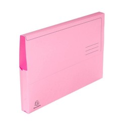 Subcarpeta con bolsa Exacompta - 240 x 320 mm - 210 g - Color rosa (PACK INDIVISIBLE DE 10 UNIDADES)