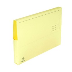 Subcarpeta con bolsa Exacompta - 240 x 320 mm - 210 g - Color amarillo (PACK INDIVISIBLE DE 10 UNIDADES)
