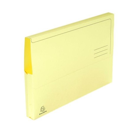 Subcarpeta con bolsa Exacompta - 240 x 320 mm - 210 g - Color amarillo (PACK INDIVISIBLE DE 10 UNIDADES)
