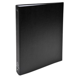 Carpeta de anillas forrada Exacompta - PP - 4 anillas 30 mm - 320 x 260 mm - Color negro