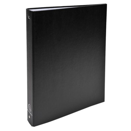 Carpeta de anillas forrada Exacompta - PP - 4 anillas 30 mm - 320 x 260 mm - Color negro