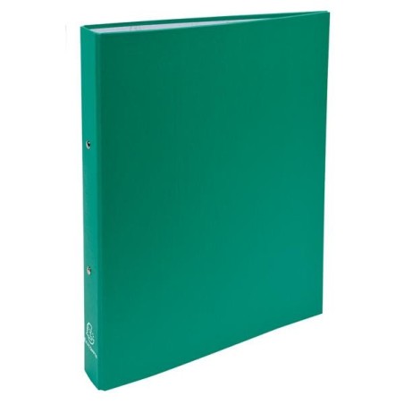 Carpeta de anillas forrada Exacompta - PP - 4 anillas 30 mm - 320 x 260 mm - Color verde