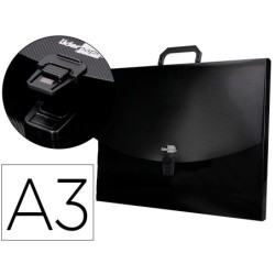 CARPETA LIDERPAPEL PORTADOCUMENTOS POLIPROPILENO DIN A3 CON ASA Y BROCHE
