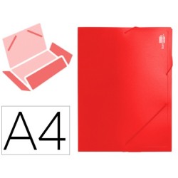 CARPETA LIDERPAPEL PORTADOCUMENTOS POLIPROPILENO DIN A4 ROJA LOMO 50 MM