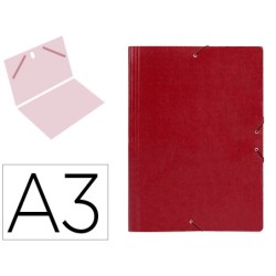 CARPETA PLANOS LIDERPAPEL A3 CARTON GOFRADO N 12 ROJO