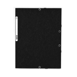 Carpeta de gomas Exacompta - 3 solapas - 240 x 320 mm - 355 g - Color negro