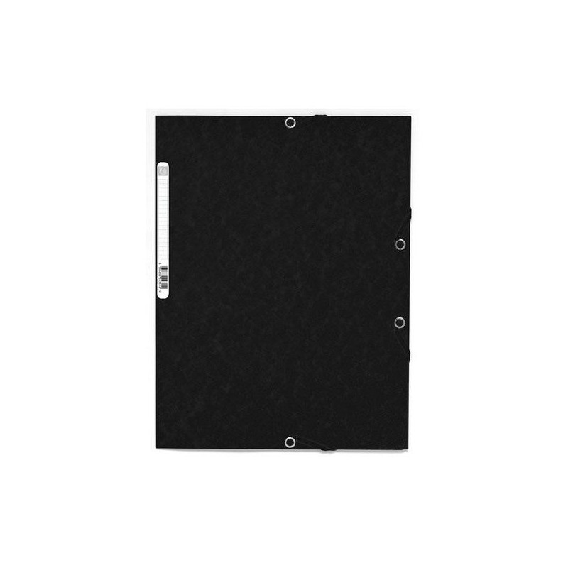 Carpeta de gomas Exacompta - 3 solapas - 240 x 320 mm - 355 g - Color negro