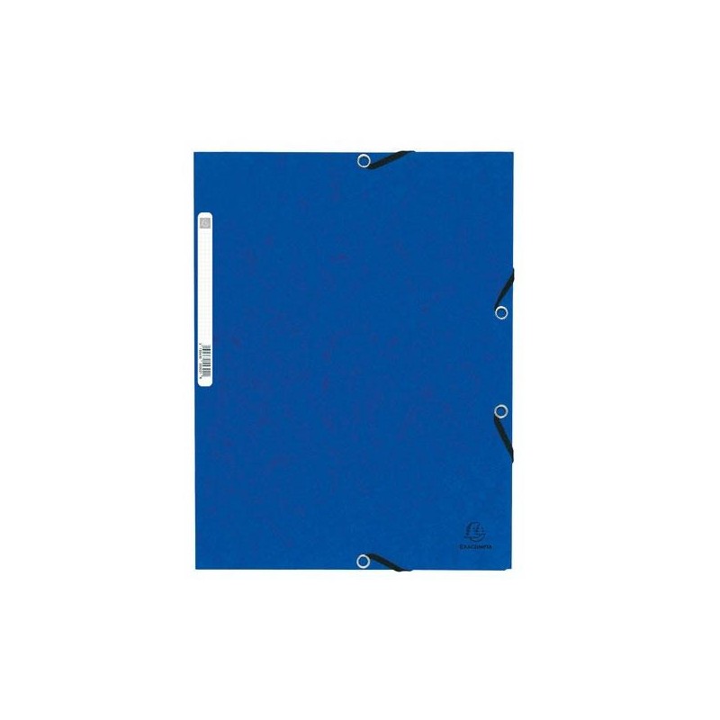 Carpeta de gomas Exacompta - 3 solapas - 240 x 320 mm - 355 g - Color azul Carpeta de gomas Exacompta - 3 solapas - 240 x 320 mm - 355 g - Color azul