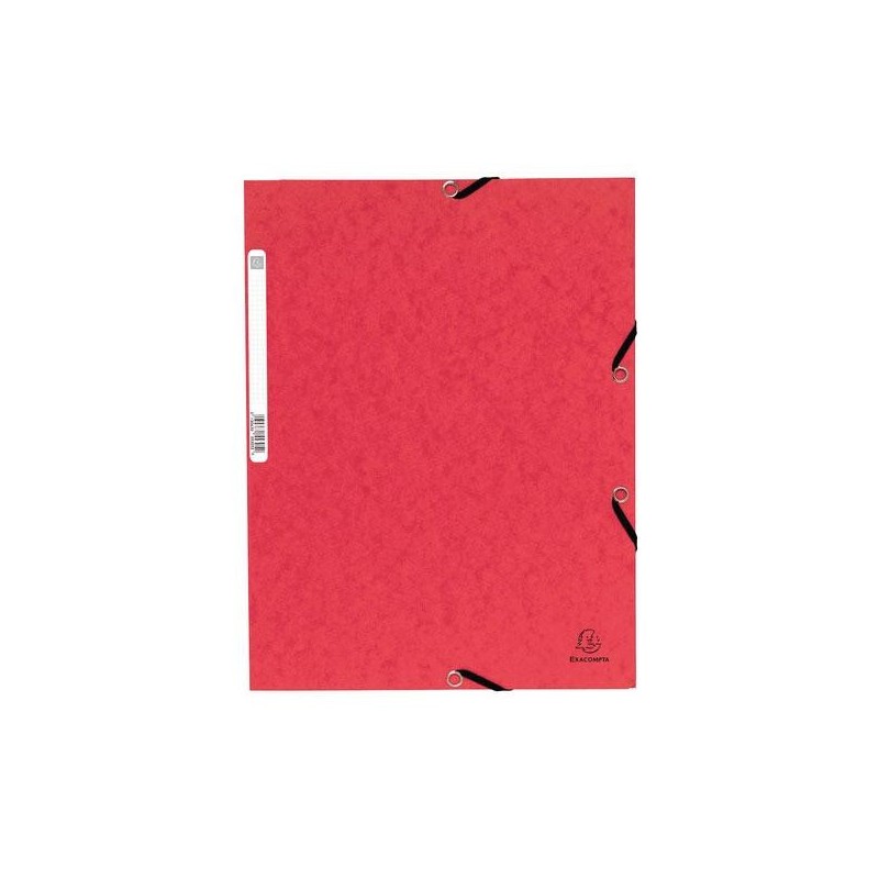Carpeta de gomas Exacompta - 3 solapas - 240 x 320 mm - 355 g - Color rojo Carpeta de gomas Exacompta - 3 solapas - 240 x 320 mm - 355 g - Color rojo